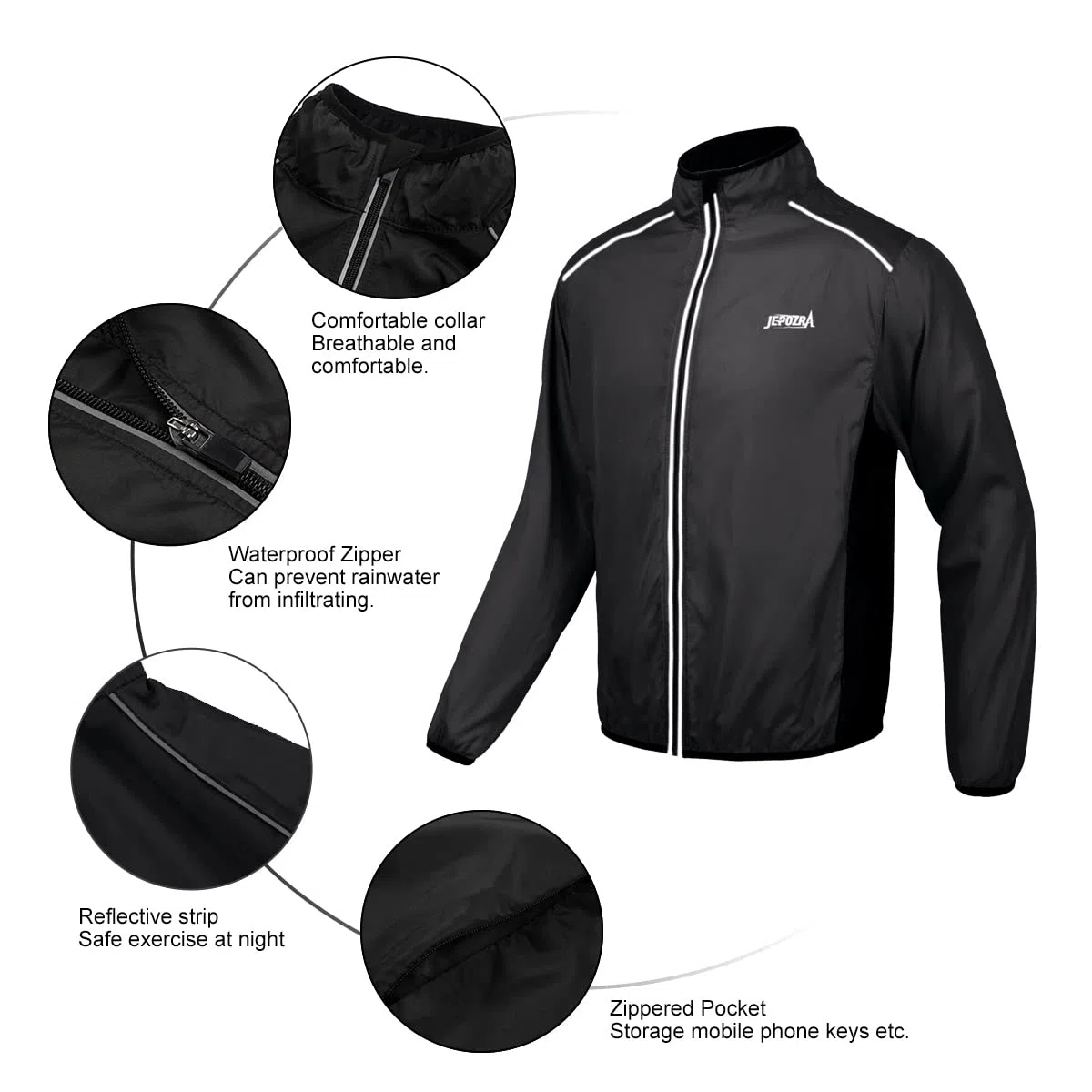 Giacche Ciclismo Uomo Antivento Impermeabile Mtb Sportivo Abbigliamento Leggera Traspirante All'Aperto Ciclismo Giacca Asciugatura Rapida