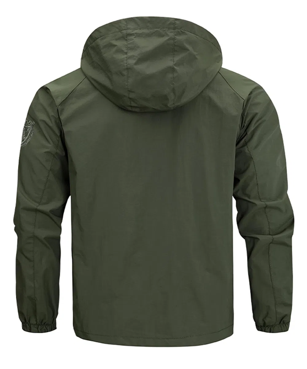 Giacca Softshell da Uomo Giacca da Esterno Antivento Casual Sportivo Leggero Giacca a Vento Giubbotto da Trekking Montagna impermeabile con cappuccio staccabile