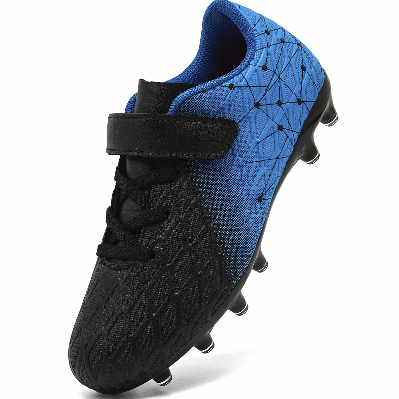 DimaiGlobal Scarpe da Calcio Bambini Ragazzi con Tacchetti Bassi Professionali Scarpe da Calcetto Futsal e Allenamento per Interno/Esterno - Antiscivolo Junior
