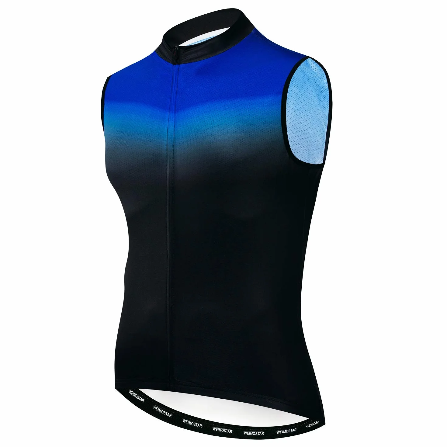 Gilet da ciclismo da uomo, senza maniche, in jersey, per ciclismo