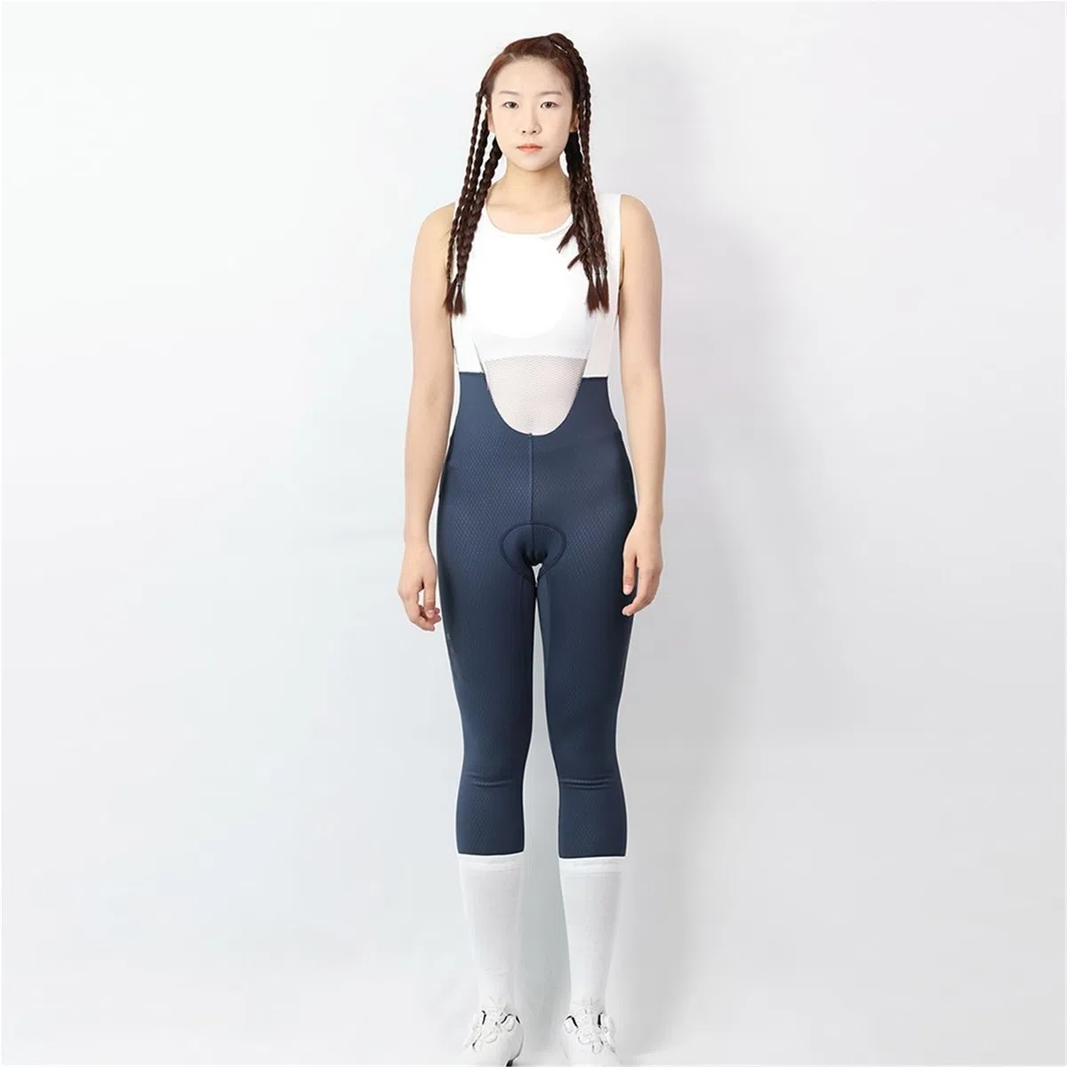Salopette da Ciclismo in Pile Pantaloncini da Ciclismo in Pile Donna, Pantaloni Bici Strada, Tuta Montagna Femminile, Calzamaglia Bicicletta Slim Fit Autunno Inverno