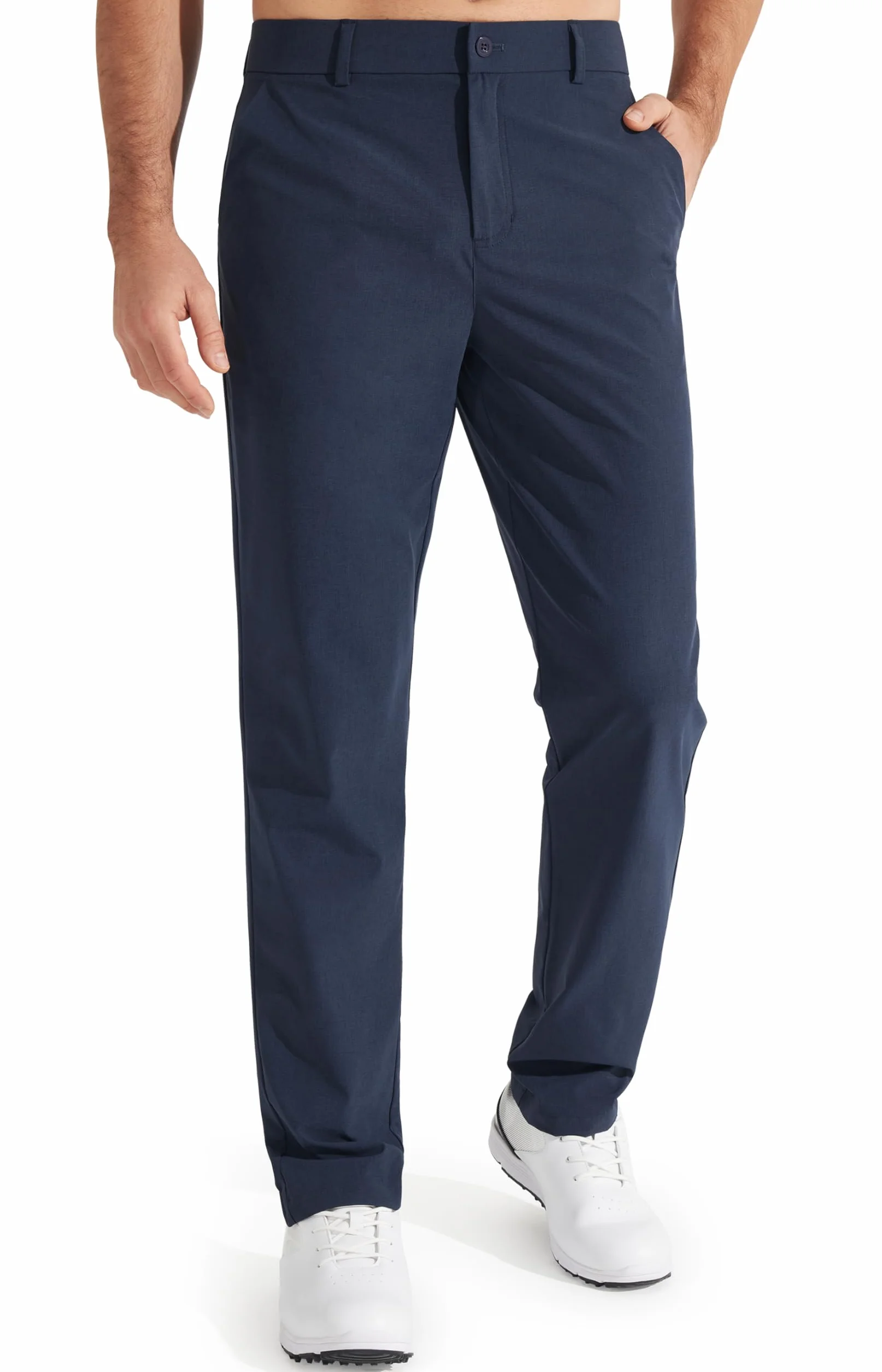Libin Pantaloni da Golf Uomo Eleganti Elasticizzati Pantalone Slim Fit Pants Sportivi Impermeabile Jogger con Tasche