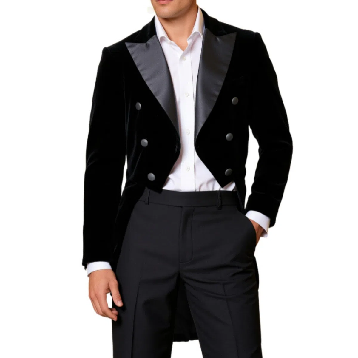 2025 Giacca Da Uomo In Velluto Vestibilità Normale Smoking Per Matrimoni Leggera Da Sposa Costume Carnevale Halloween Party Clubwear Classico Moderno per Business, Mezze Stagioni