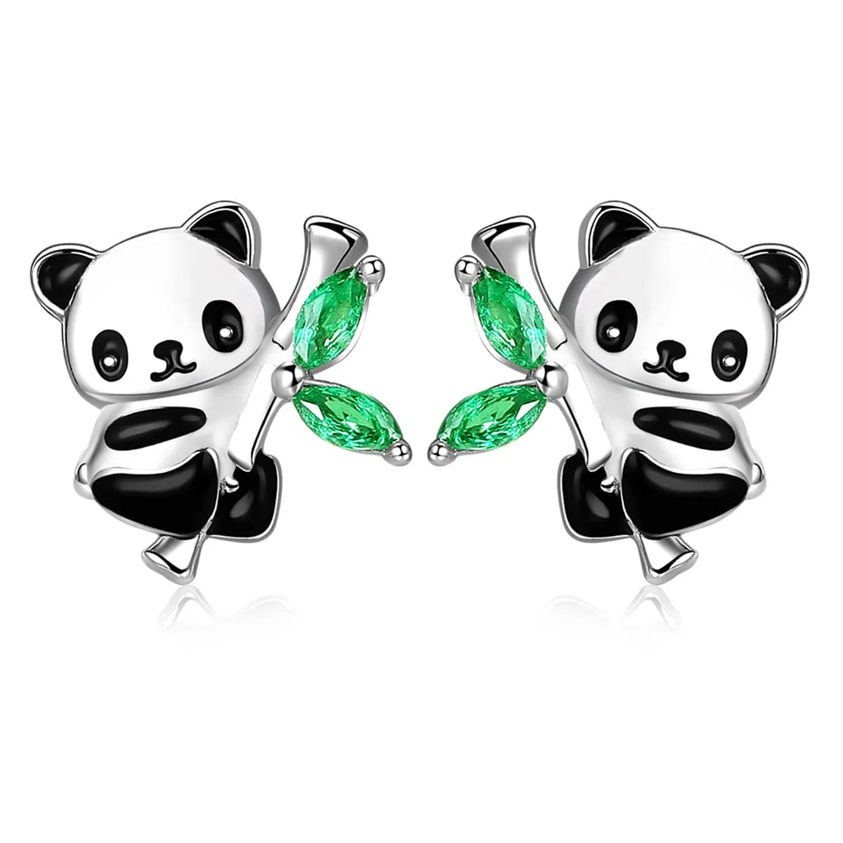 Orecchini Panda per Bambini Argento 925 Orecchini Ipoallergenici a forma di Panda Carino, Regali di Compleanno per Ragazze e Donne Adolescenti