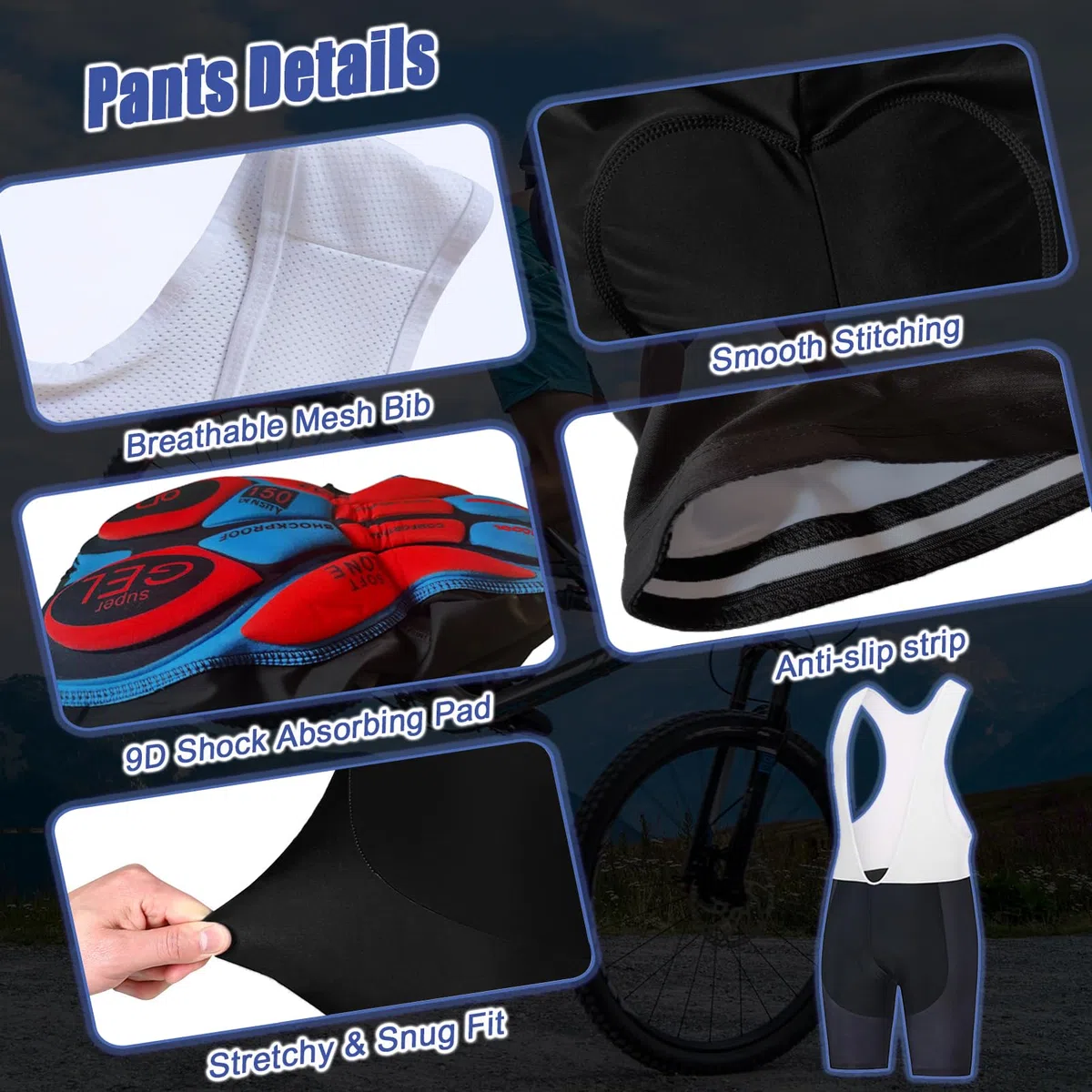 Completo Ciclismo Donna Abbigliamento Bici MTB Estivo,Tuta Ciclista Maglietta Ciclo Senza Maniche Gilet e Salopette Pantaloncini con 9D Gel Imbottiti,Maglia Bicicletta Sleeveless Asciugatura Rapida