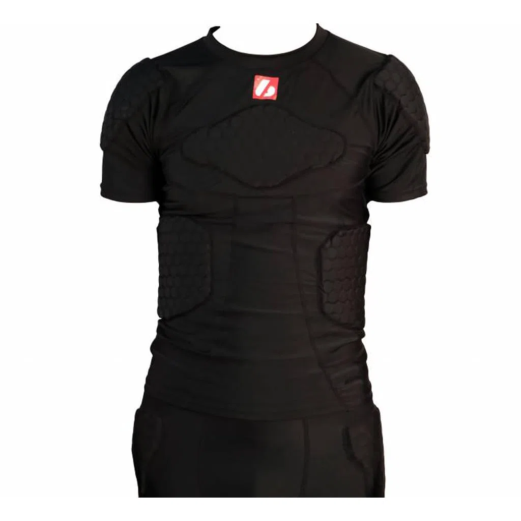 BARNETT FS-09 - Maglietta a maniche corte di compressione, 4 pezzi integrati, calcio americano