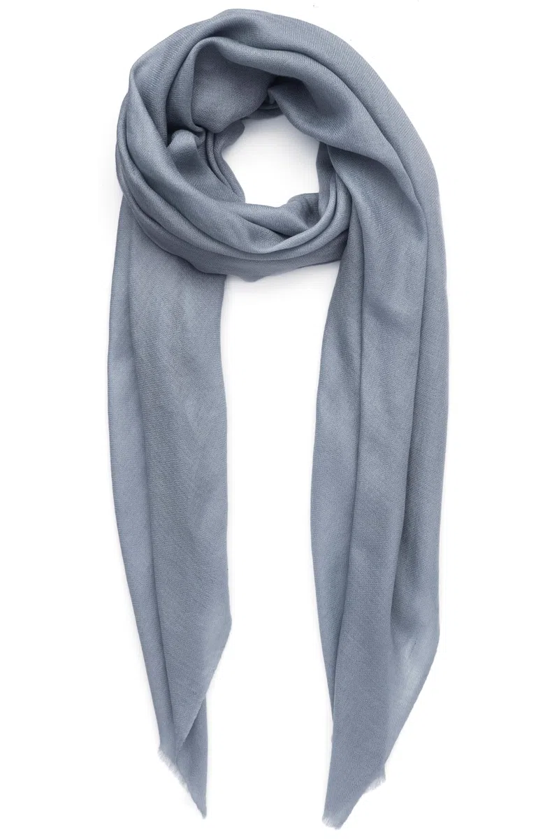 Sciarpa Cachemire Fatto in Kashmir (Confezione Regalo) Lana Merino Seta Cachemire Large Superfine Donna Uomo Pashmina
