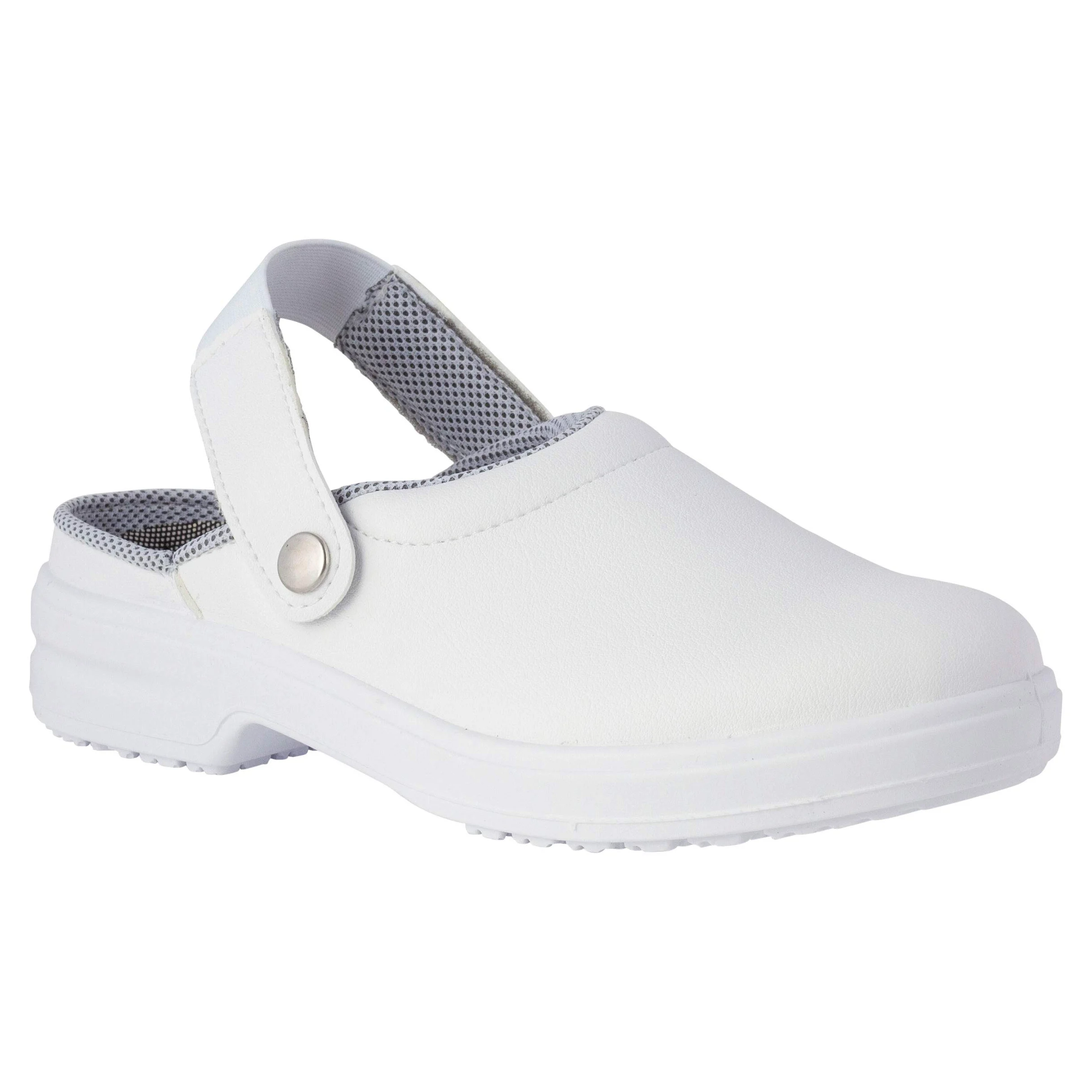REPOSA Medical - Zoccoli Sanitari Donna e Uomo in Microfibra con Suola in Poliuretano Antiscivolo, Ciabatte Sanitarie Antishock Antistatiche con Laccetto, Scarpe Sanitarie e Cucina Comode Traspiranti
