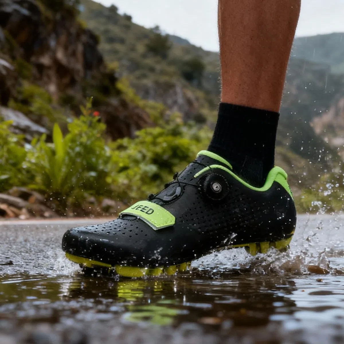 Scarpe da Ciclismo, Uomo Donna Scarponi da Mountain Bike, Scarpe da Ginnastica Outdoor MTB Professionali Compatibili con Tutti Gli SPD, Unisex Scarpe da Bicicletta