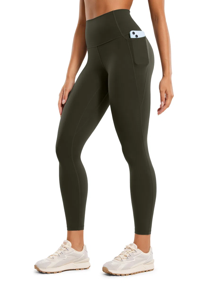 CRZ YOGA Donne Butterluxe Allenamento Ghette 64cm/71cm - A Vita Alta Leggings con Tasche Buttery Soft