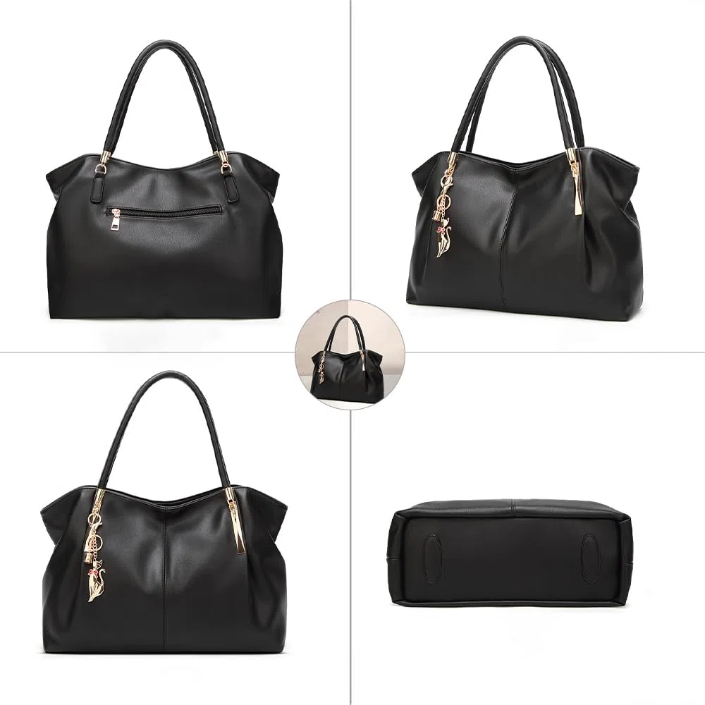 Pahajim Borsa Tote Donna Grande Borse a Spalla Pu Pelle Borse a Mano Elegante Impermeabile per Shopping, Lavoro, Viaggi, Università