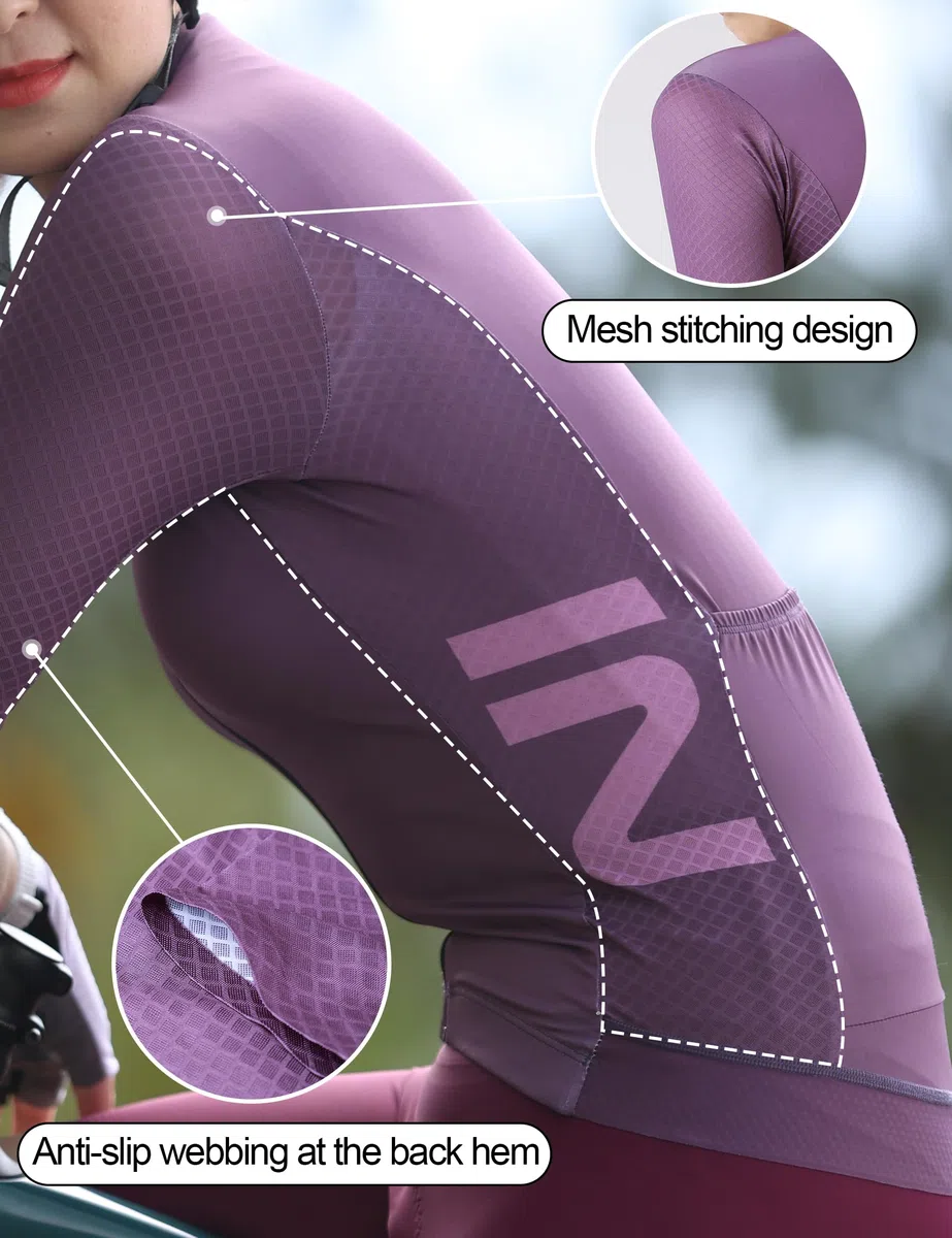 INBIKE Maglia Ciclismo Donna Maglia MTB Maniche Lunghe Maglia Bici Donna Traspirante Asciugatura Rapida Assorbente dal Sudore