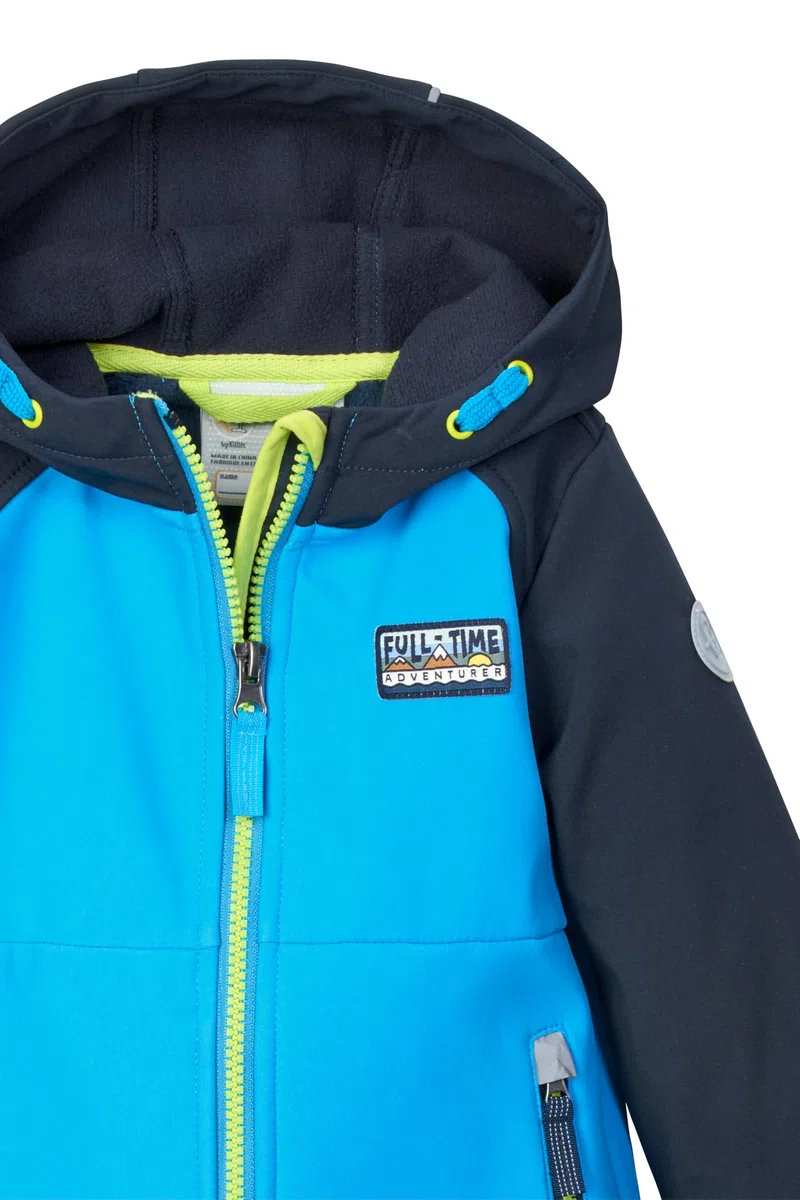 first instinct by killtec Fios 12 Mns Sftshll Jckt Giacca softshell/giacca da esterno con cappuccio Unisex - Bambini e ragazzi