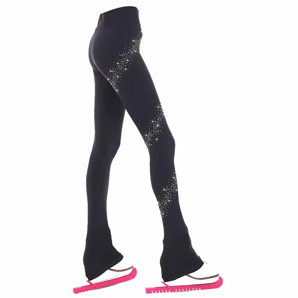 LIUHUO Pantaloni di Pattinaggio sul Ghiaccio Ragazze praticanti Stivali Sottili Pantaloni Stretti Pantaloni Lunghi per l'acqua Pattinaggio Bambini