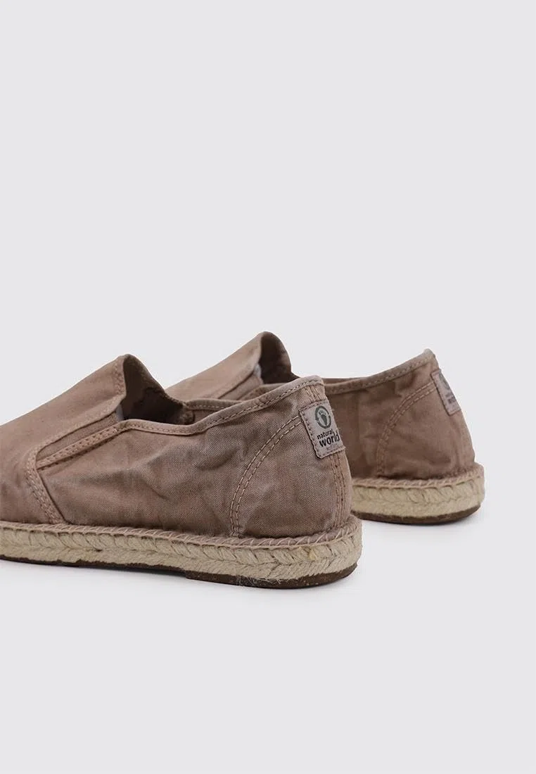 Natural World Espadrillas Vegan Uomo Verdi Cotone Bio Plantare Estraibile Scarpe vegane