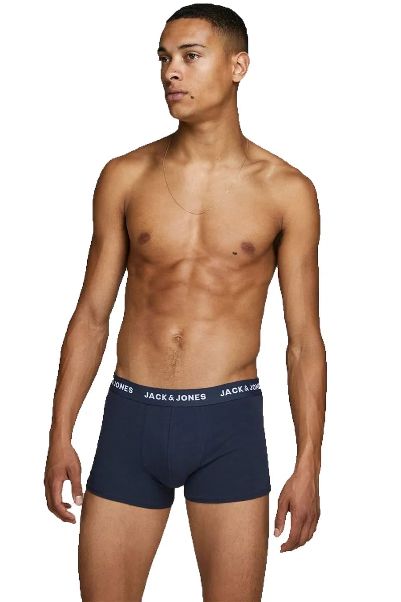 JACK & JONES Set da 5 Boxer Uomo Stretch Mutande Jersey Costume Intimo