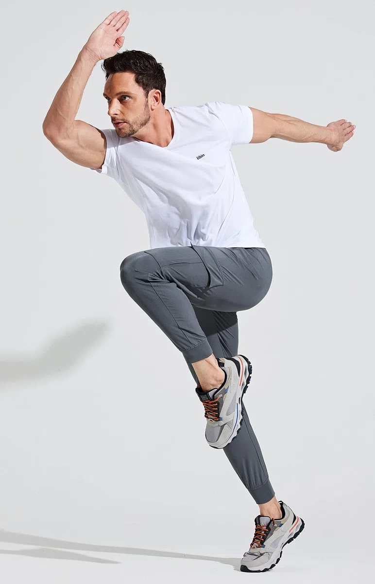 Libin Pantaloni da Jogging da Trekking Uomo Leggeri ad Asciugatura Rapida Pantaloni da Cargo Allenamento Atletico Viaggio Golf Casual All'aperto Pantaloni