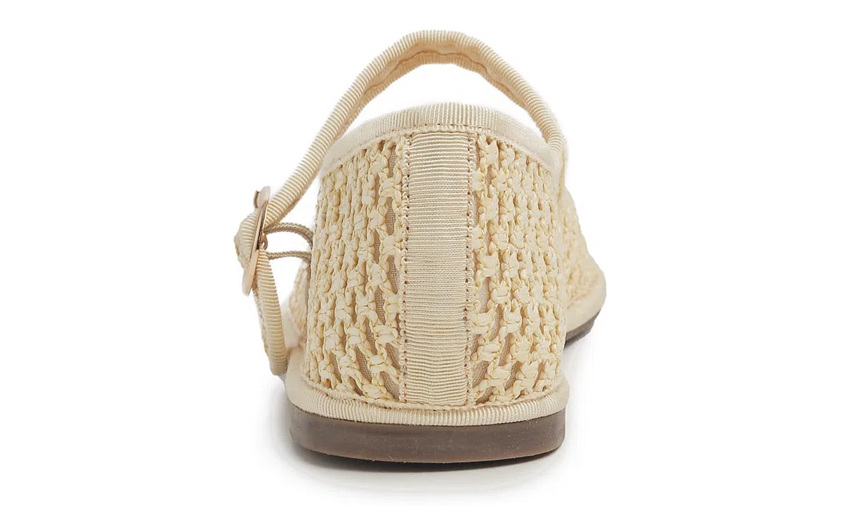 Feversole Women's Canvas Mary Jane Fashion，Scarpe Basse Classiche da Donna Décolleté Eleganti Mary Jane con Fibbia Morbida Scarpe da Ballo per Balletto per Donna
