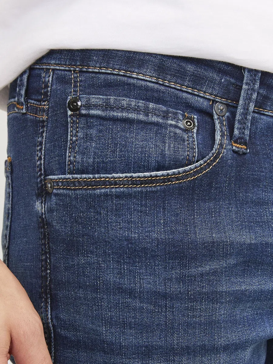 Jack&Jones Jeans Slim Glenn scambiato sul Davanti e Impunture a Vista.