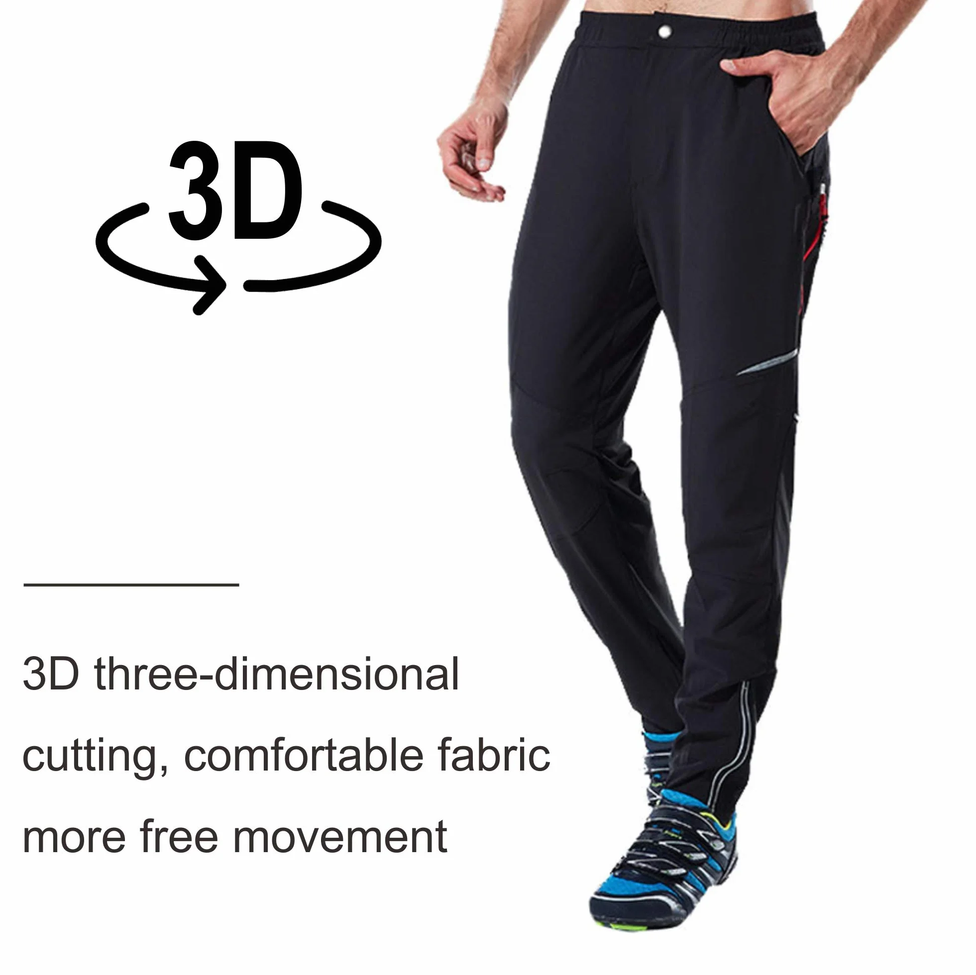 Pantaloni MTB Athletic Cycling Pantaloni Sportivi Traspiranti per Allenamento Outdoor e Multi Sportivo