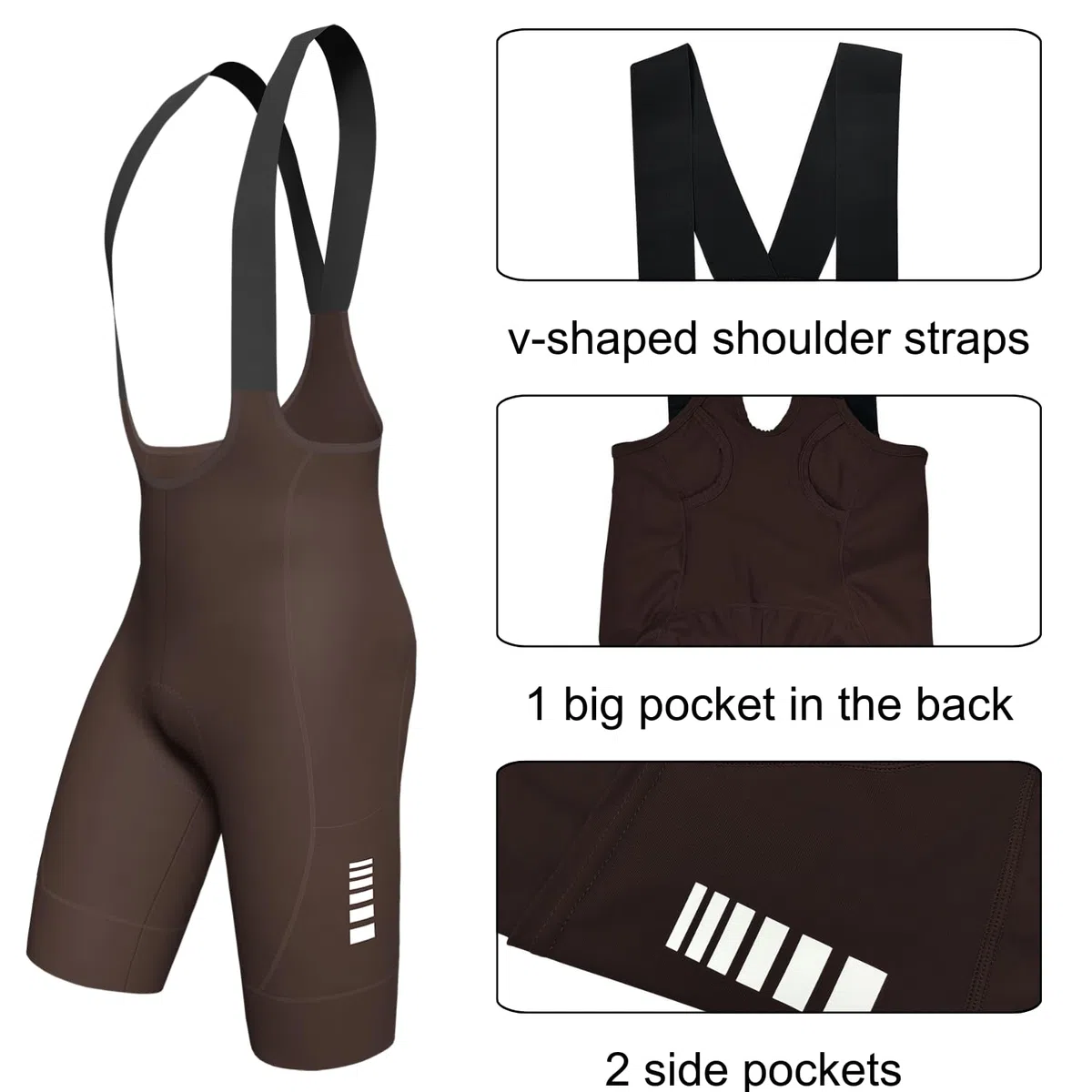 Lo.gas Pantaloncini da Ciclismo su Strada da Uomo con fondello Imbottito e 3 Tasche,Traspiranti,ad Asciugatura Rapida,Elasticizzati,dalla vestibilità Aderente, Ideali per Bici da Strada e Gravel