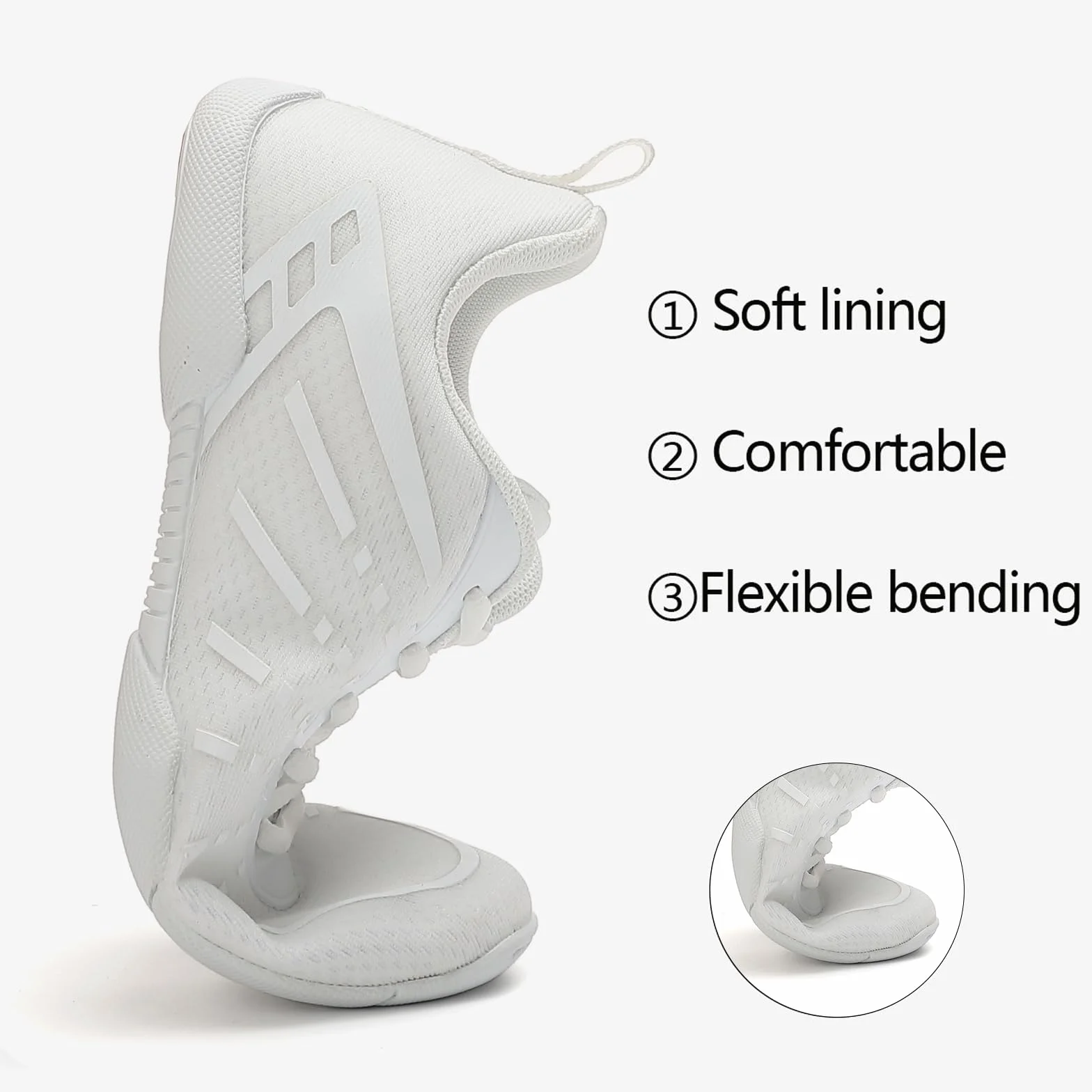Scarpe Cheerleader Scarpe da Ginnastica Donna Cheerleading Ballo Allenamento Ginnastica Antiscivolo Cheer Bambina Jazz Yoga Fitness Varsity