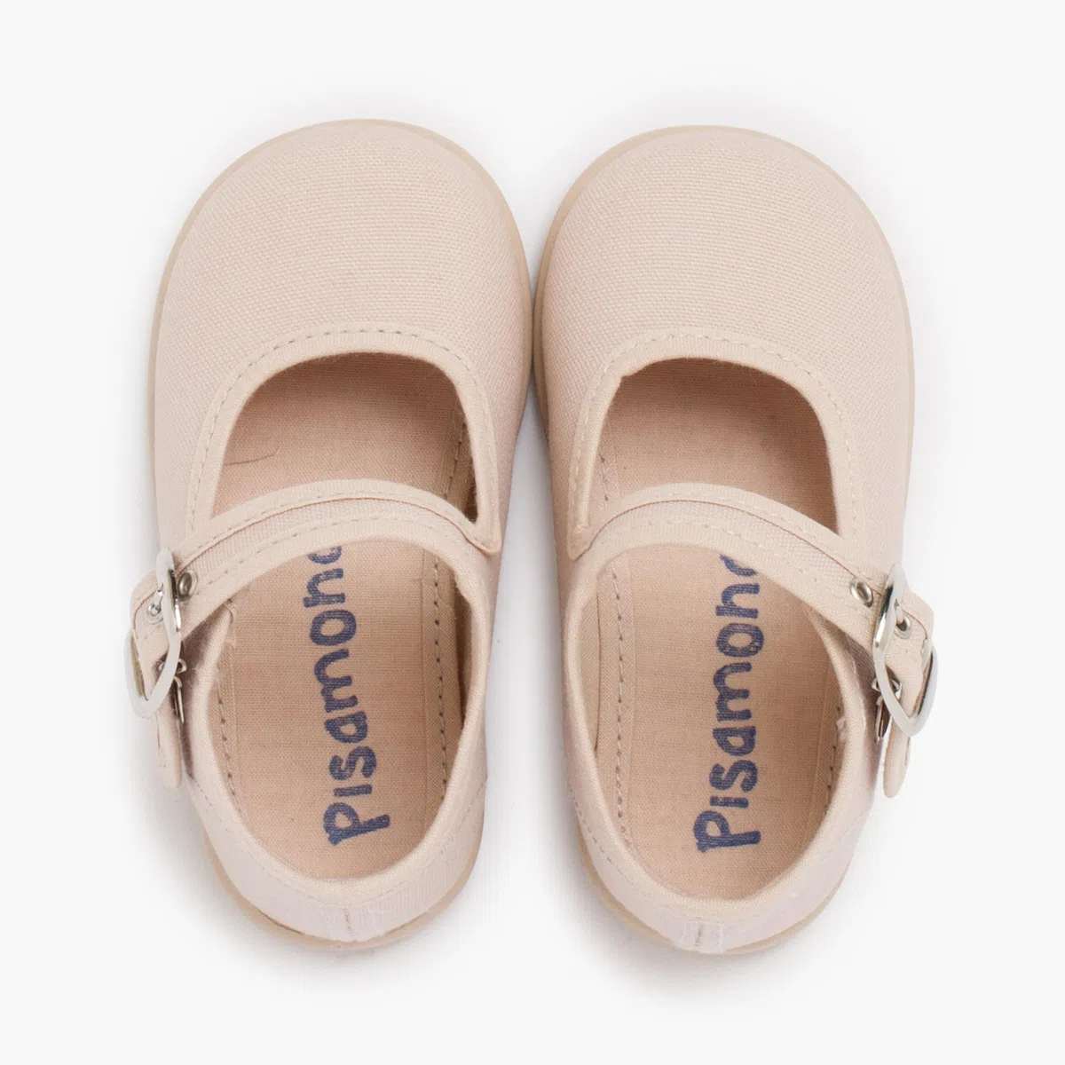Pisamonas Scarpe Ballerine Cinturino Bambina Tela Fibbia