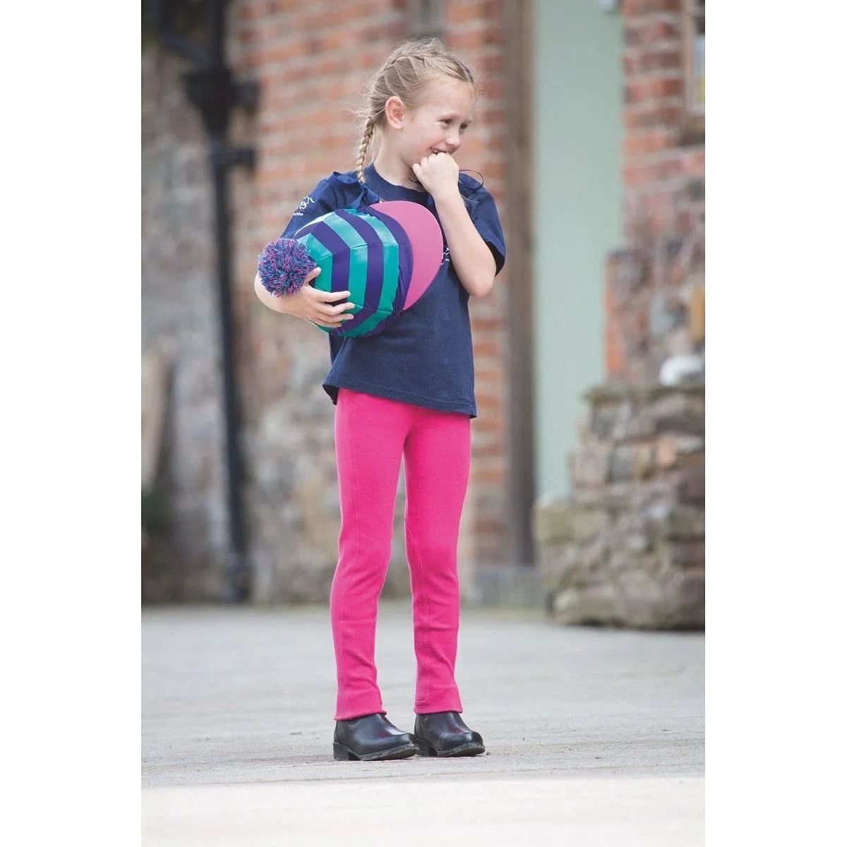 Shires, pantaloni da equitazione per bambina modello Jodhpurs Wessex