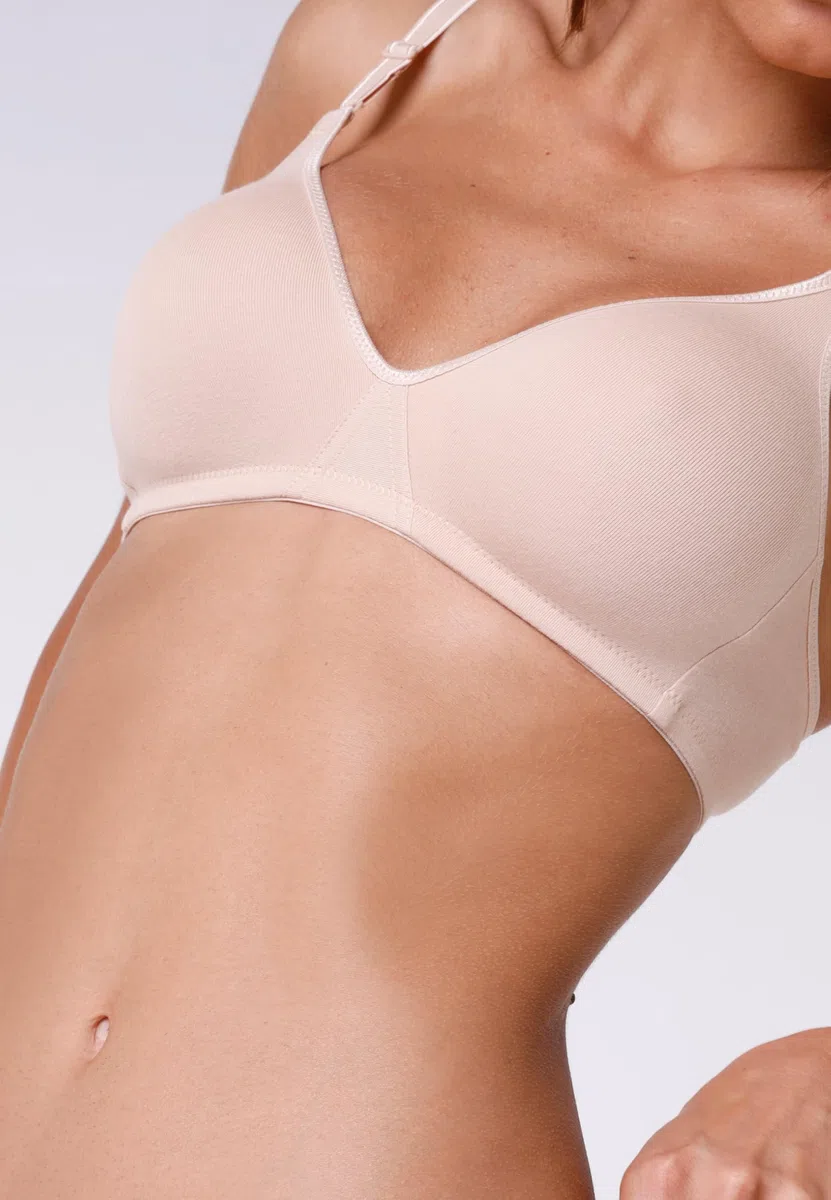 Lovable Reggiseno in Cotone Elasticizzato | Senza Ferretto e Senza Imbottitura | Spalline Regolazione Frontale | Pacco da 2 | Cotton Line Donna X2