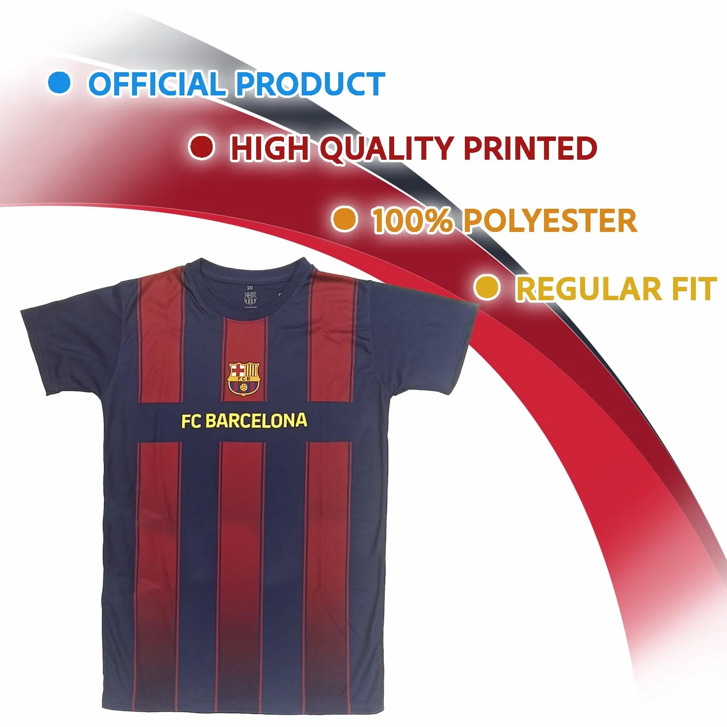 FC Barcelona Maglia Calcio Stagione 2025/26. Replica Stadio Ufficiale per Adulto, Ragazzo e Bambino