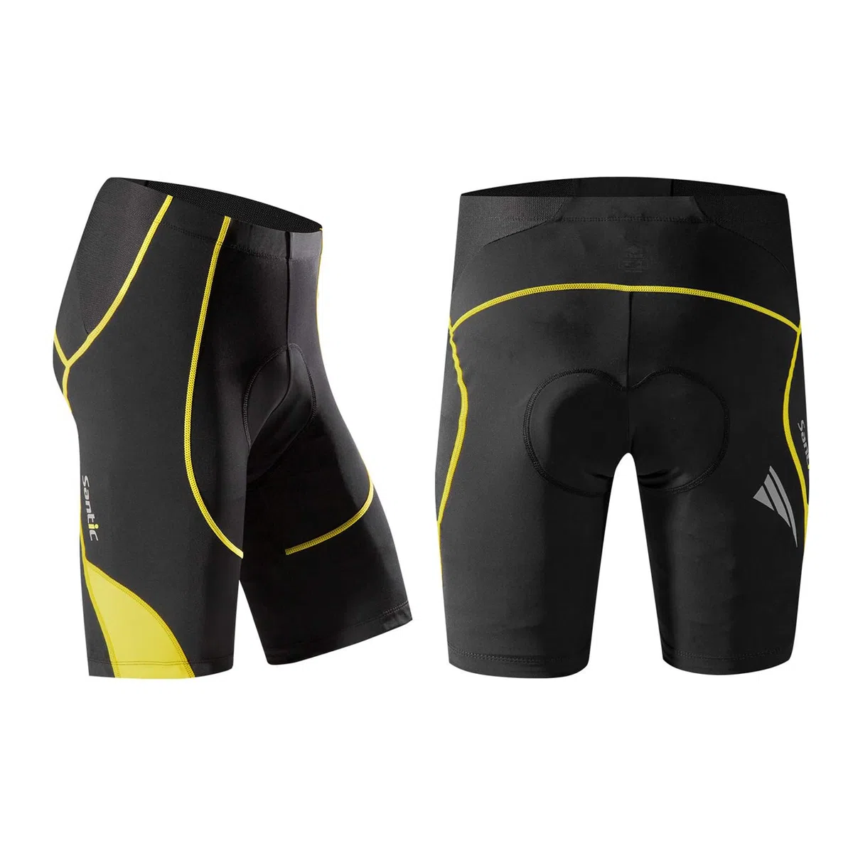Santic Pantaloncini Ciclismo Uomo Imbottiti Corti Pantaloncini Bicicletta