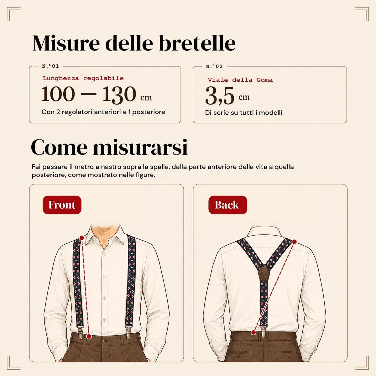 Bretelle da uomo fatte a mano. Bretelle da uomo con 3 clip extra resistenti. Bretelle elastiche da uomo originali, eleganti e resistenti.