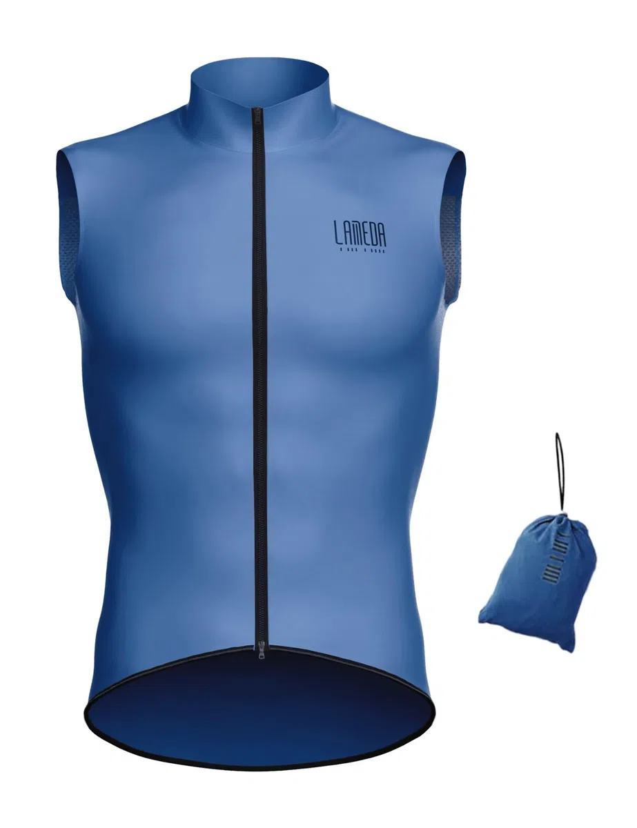 LAMEDA Gilet Antivento Ciclismo Uomo Gilet Running Traspirante Gilet Bici Sportivo Leggero Anti-UV Catarifrangente Per Corsa Trekking e Vita Quotidiana Unisex