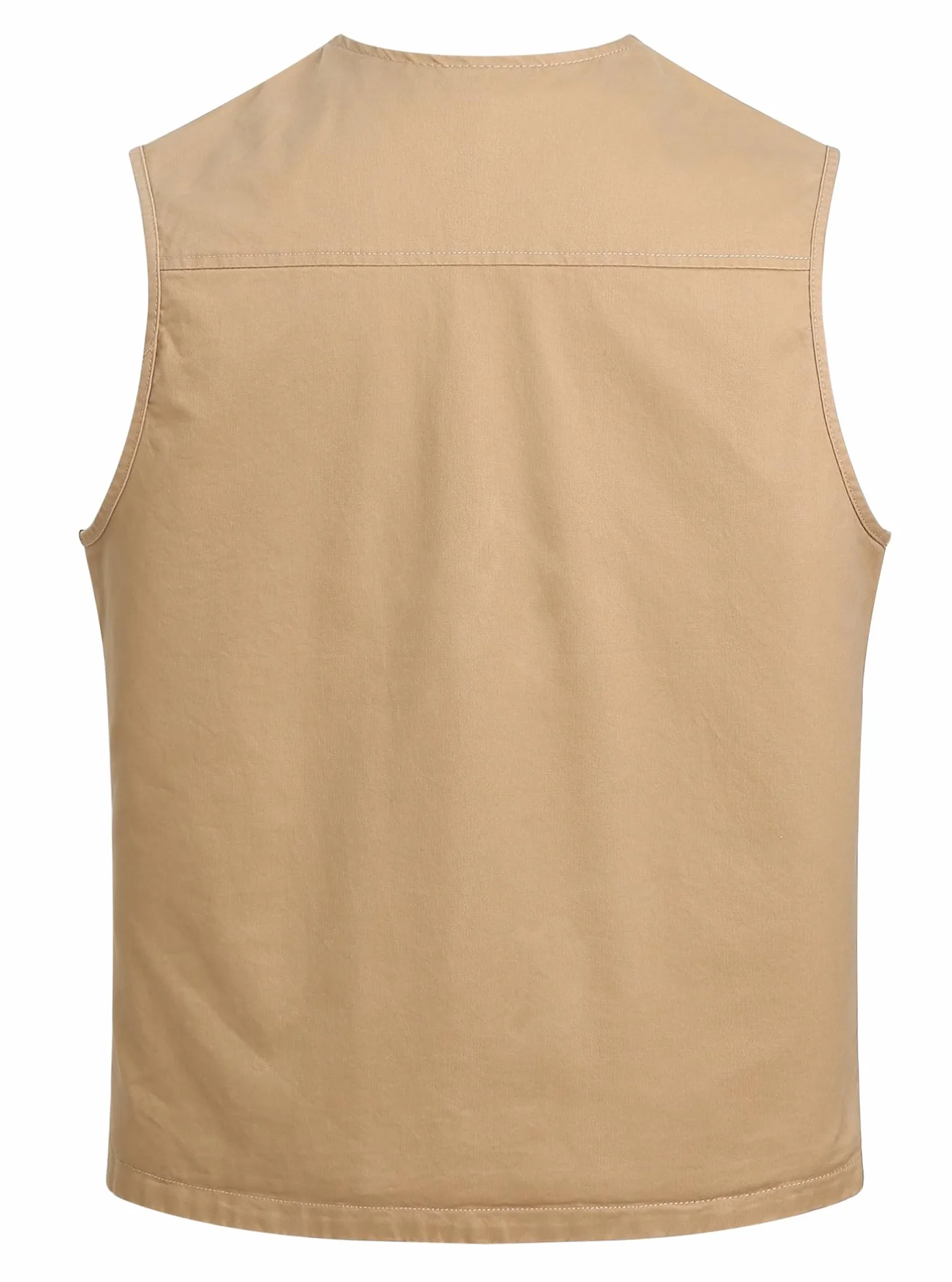 Gilet da All'aperto di cotone da Uomo Leggero Traspirante Multi-Tasche Panciotto Pesca Casual Gilet Caccia Fotografi Campeggio Senza Maniche
