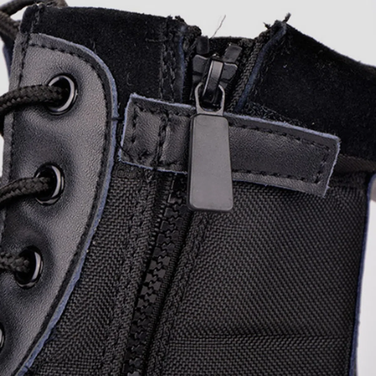 Stivali tattici da combattimento da uomo, leggeri, militari, con cerniera laterale, stivaletti con lacci e suola antiscivolo, stivali da pattuglia resistenti e traspiranti, scarpe da trekking nel