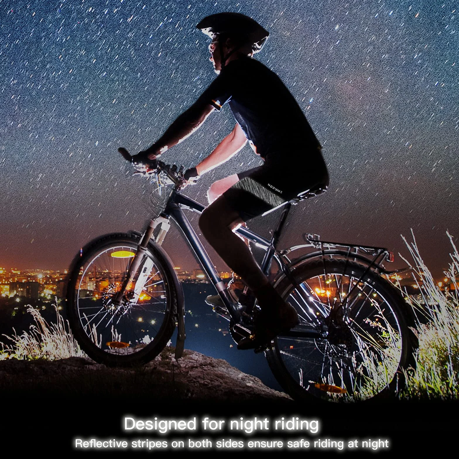 NOOYME Pantaloncini da Ciclismo Uomo Pantaloni Ciclismo con 4D Gel Imbottitura Asciugatura Rapida Traspiranti Elastici per MTB Bici Bicicletta Moto