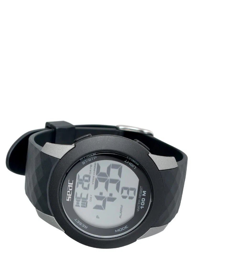 SEAC Chronos, Orologio Digitale Resistente all'Acqua 100 m Unisex Adulto