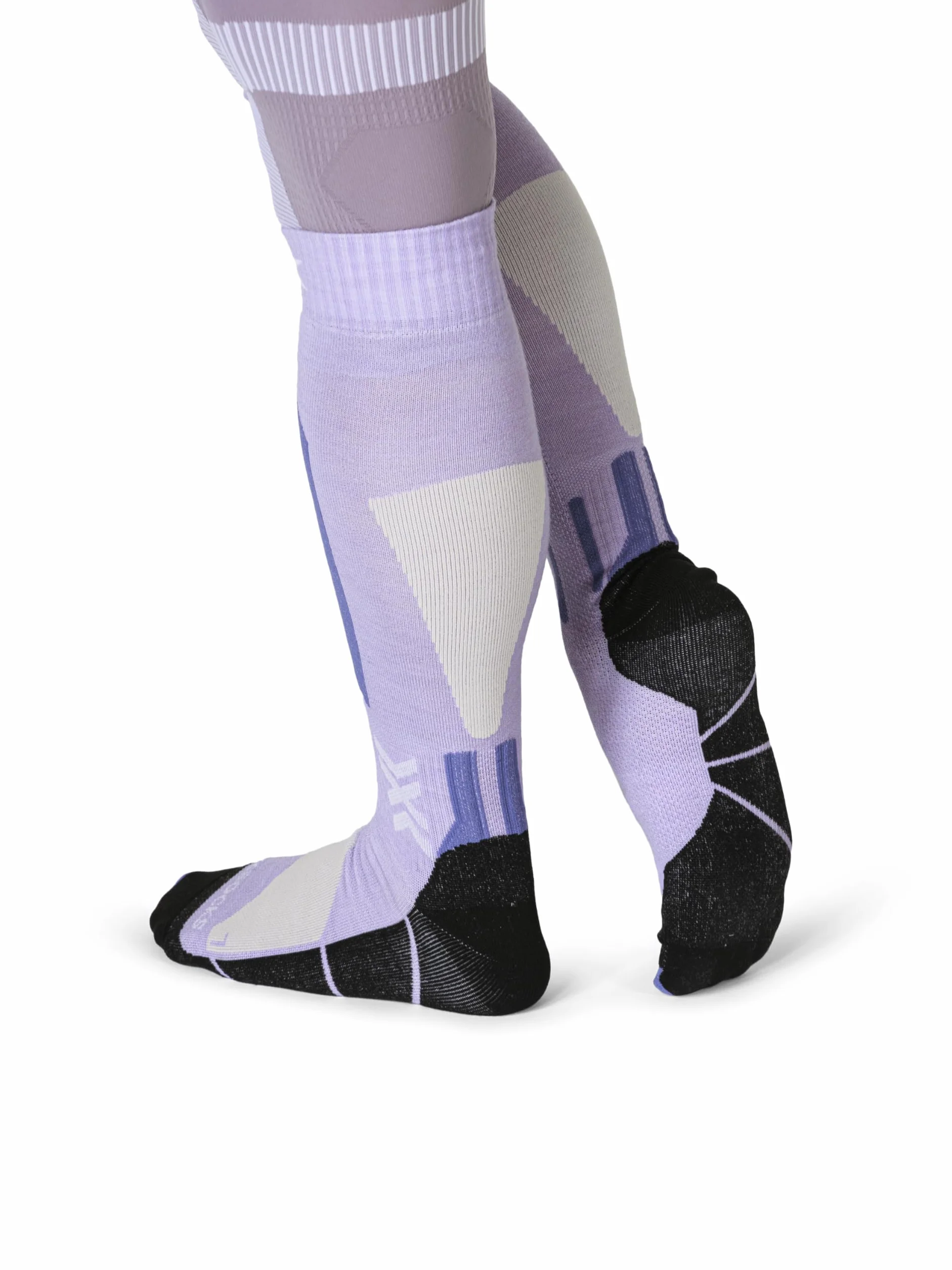 X-Socks Ski Discover Merino OTC - Calze da Sci in Merino per Comfort & Calore - O-Ring Bandage per Adattamento Sicuro & Supporto - Ideale per Sci & Sport Invernali - Nero/Grigio, 39-41