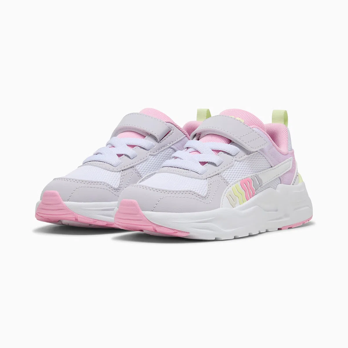PUMA Trinity 2 Lt Come on AC+ PS Basket, Lavanda Pop Spritz Mela Bianco, 28 EU, PUMA SPIRITZ - Lavanda Pop con Mela Bianca, 28 EU