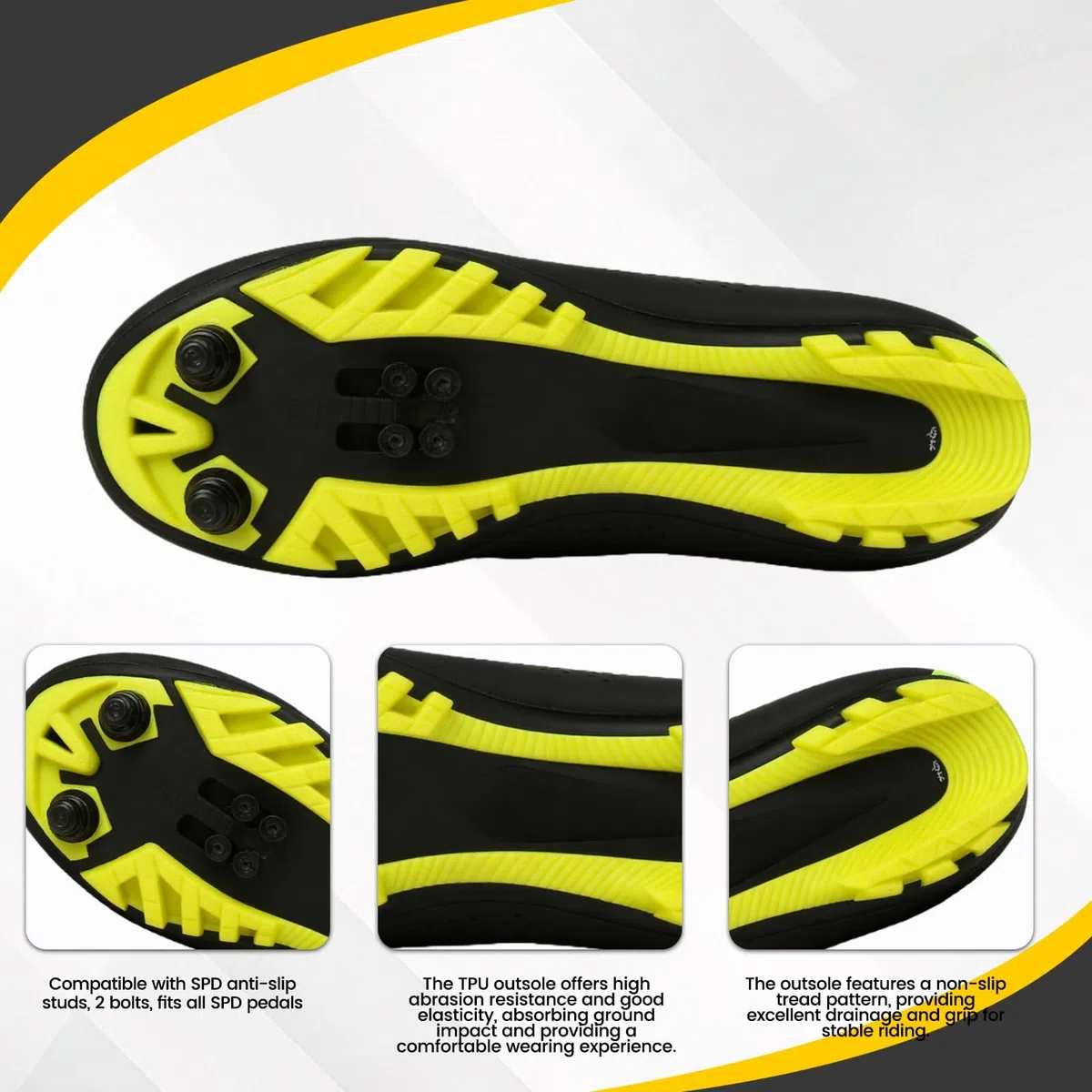 Scarpe da Ciclismo, Uomo Donna Scarponi da Mountain Bike, Scarpe da Ginnastica Outdoor MTB Professionali Compatibili con Tutti Gli SPD, Unisex Scarpe da Bicicletta