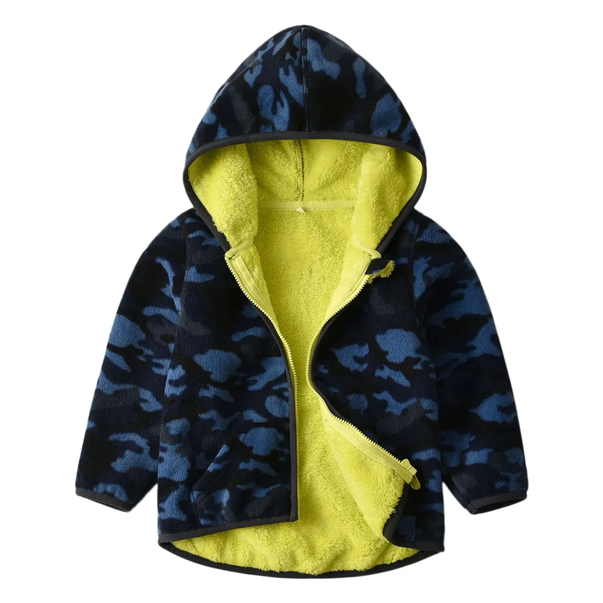 Giacca in Pile per Bambino Bambini e Bambine Ragazzi con Cerniera e Colletto Rialzato Giacca per Bambini Autunno e Inverno Motivo Cartoni Animati Taglia 86-134