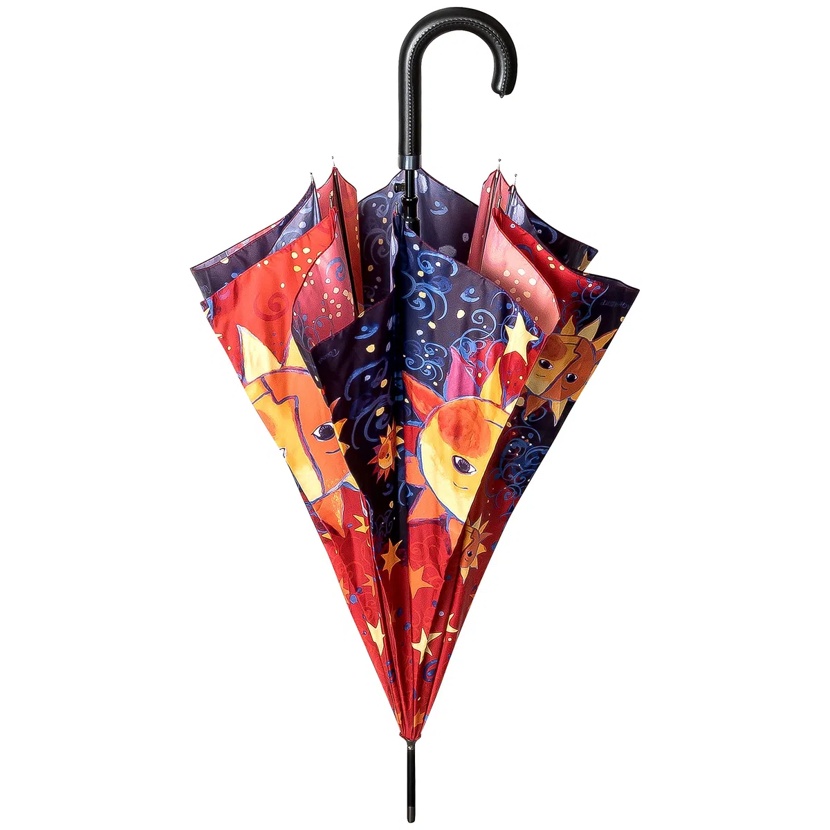 VON LILIENFELD® Ombrello Pioggia Rosina Wachtmeister: Sole Lungo Classico Automatico Donna Arte