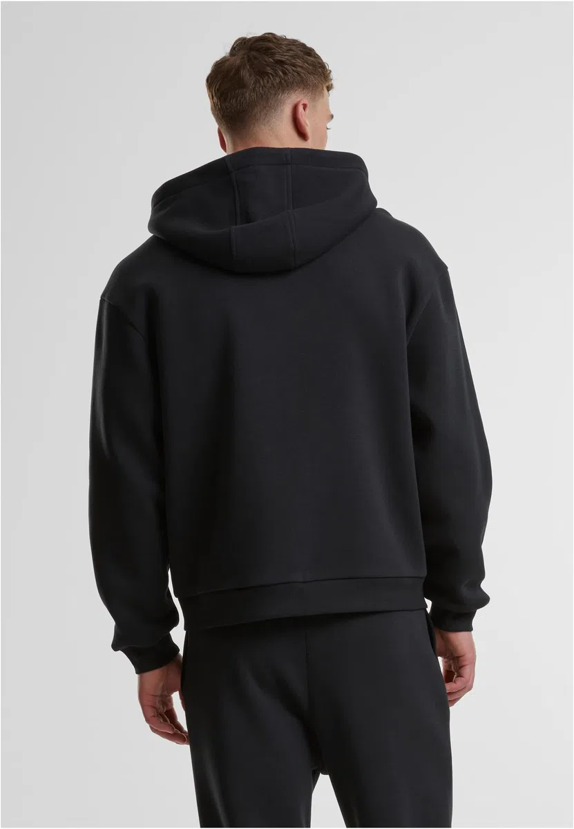Urban Classics Fluffy Zip Hoody Uomo Felpa Jogging Nero Regular