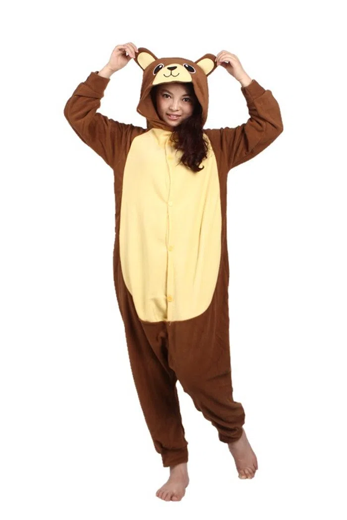 wotogold Pigiama di Orso Animale Costumi Cosplay per Adulti Unisex