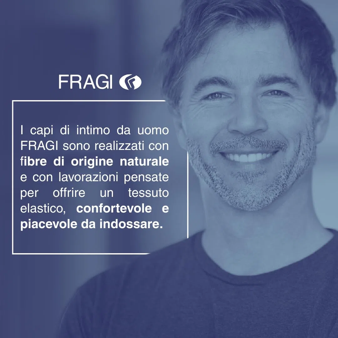 Fragi Boxer Uomo in Cotone Elasticizzato Senza Cuciture, Mutande Uomo in Tessuto Elastico, Made in Italy