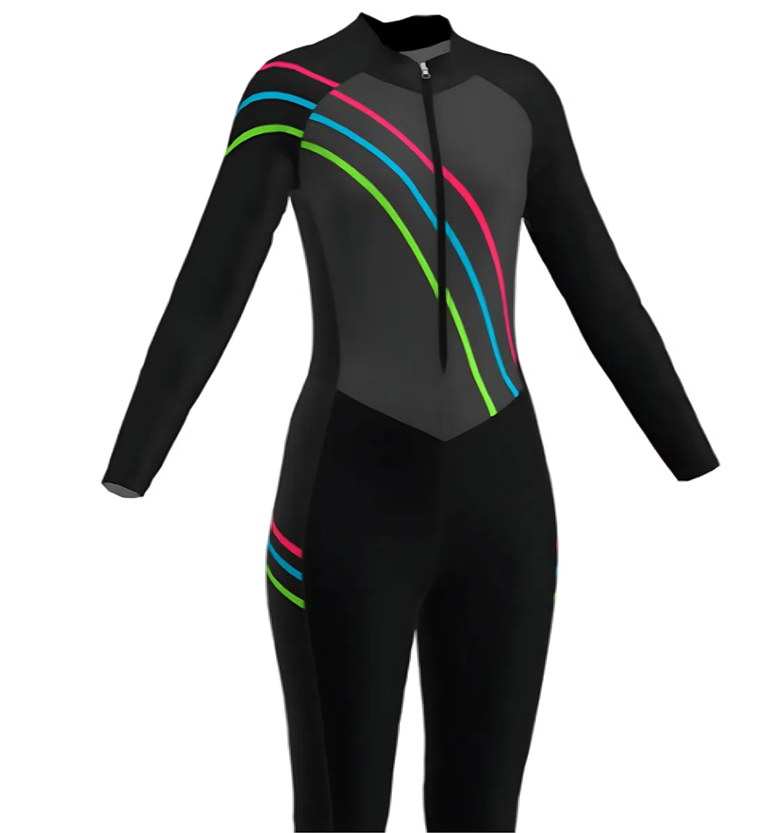 Tuta da triathlon da donna, in jersey, tuta da ciclismo Hombre a maniche lunghe, in gel, per bici da strada e mountain bike