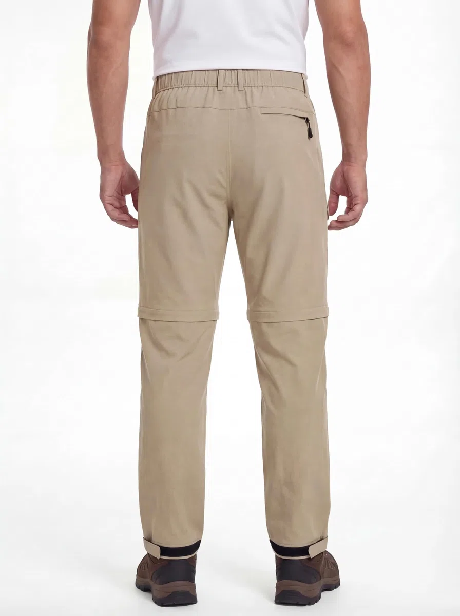 GymBrave Pantaloni da Trekking Uomo Zip-off, Leggeri e Traspiranti, Pantaloni Outdoor Cargo con Tasche Multiple, Estate, Escursionismo, Campeggio e Lavoro