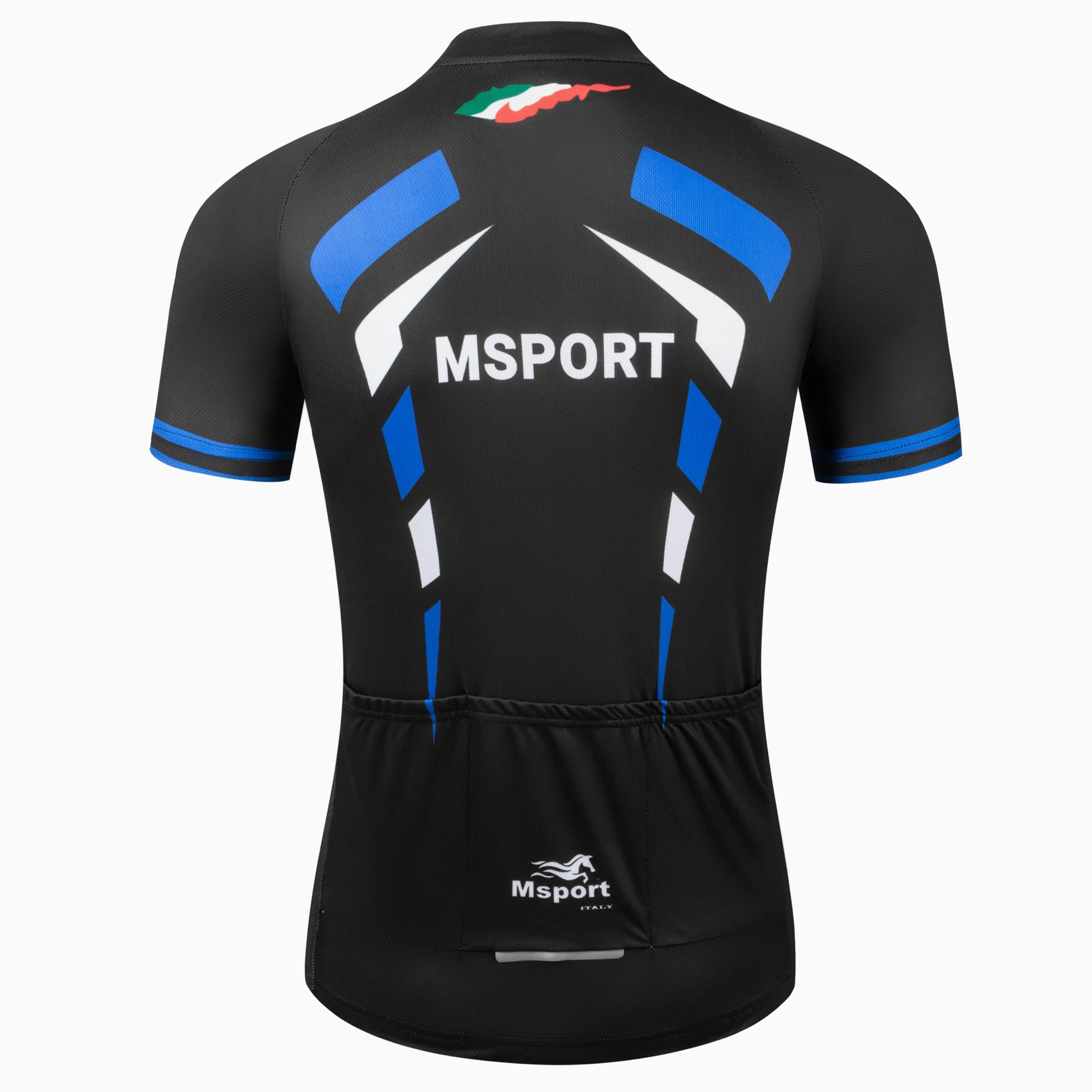 Msport Set Completo Abbigliamento Ciclismo – Maglia + Salopette con Pantaloncini Imbottiti in Gel 5D Antishock