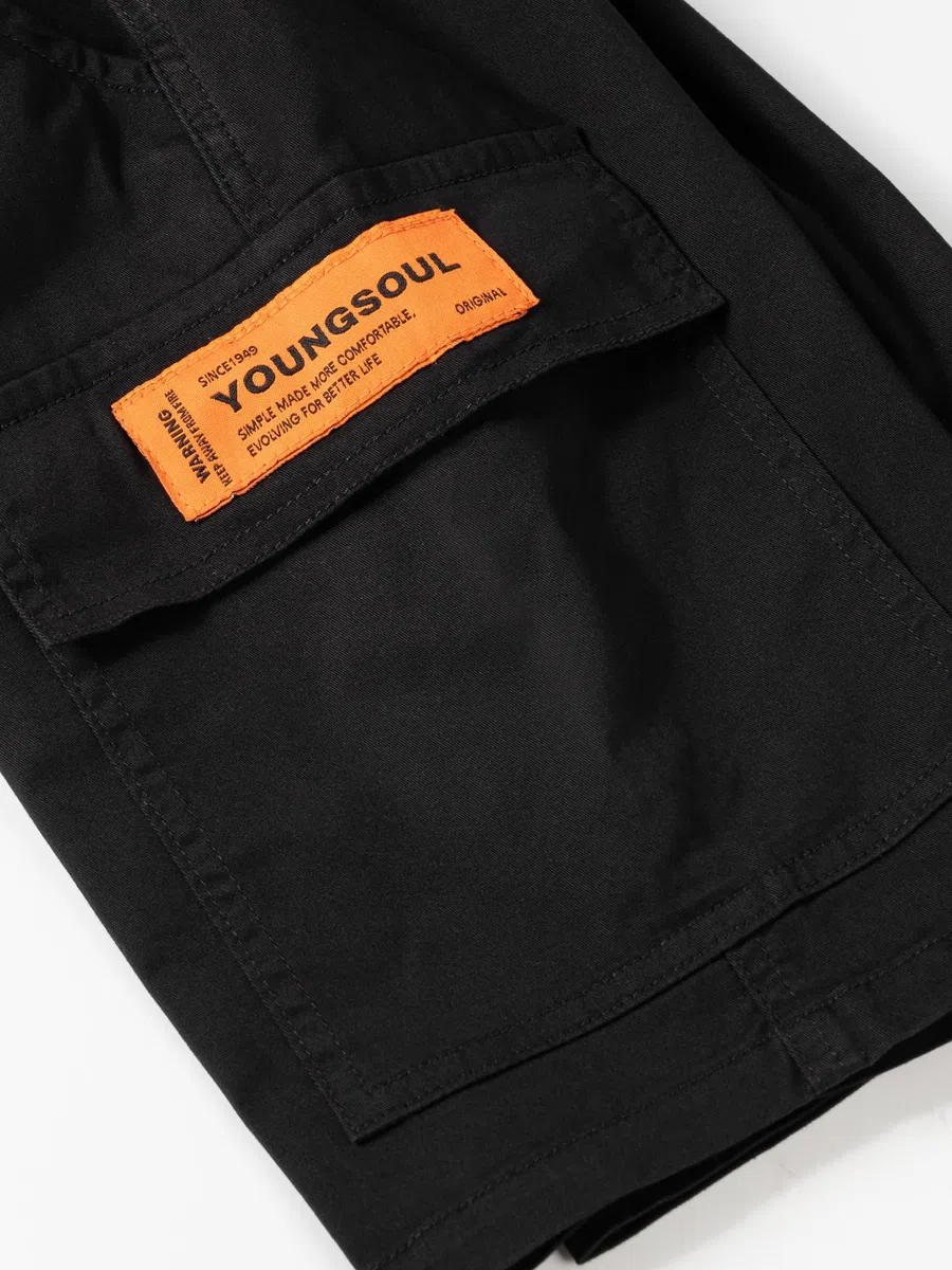YoungSoul Pantaloncini Cargo Ragazzo Bermuda Bambino Elastico in Vita