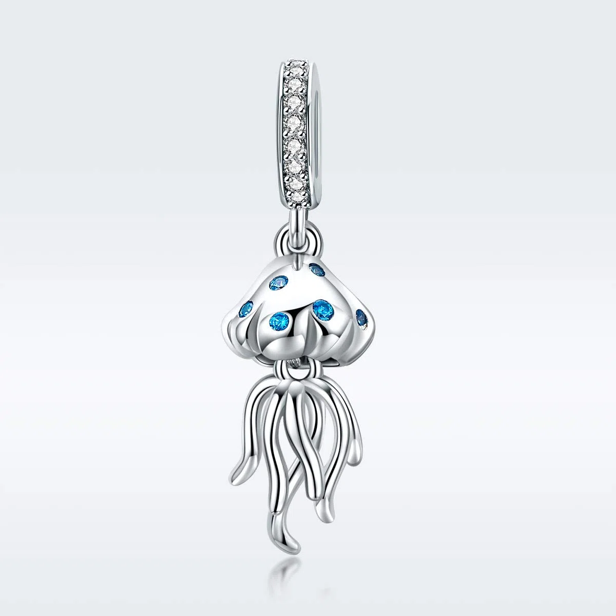 NewL - Ciondolo a forma di medusa subacquea, in argento Sterling 925, per braccialetti e collane